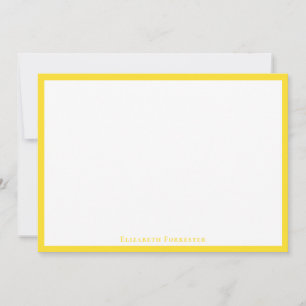 Eenvoudige minimalistische noot anananassel notitiekaartje