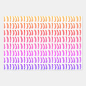 Eenvoudige minimalistische olieverf blauwe lijnen inpakpapier vel (Voorkant 2)