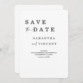 Eenvoudige minimalistische opslag Datum kaart (Voorkant / Achterkant)