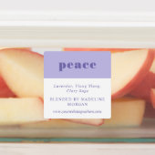 Eenvoudige, minimalistische Paarse groene roze eth Labels (Aangebracht)