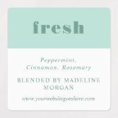 Eenvoudige, minimalistische Paarse groene roze eth Labels (Design 2)