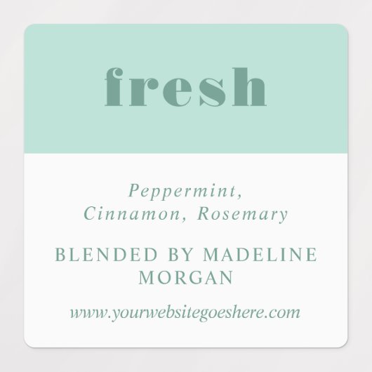 Eenvoudige, minimalistische Paarse groene roze eth Labels (Design 2)