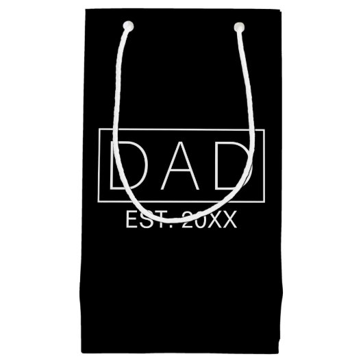 Eenvoudige minimalistische papa typografie | Cadea Klein Cadeauzakje (Voorkant)