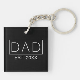 Eenvoudige minimalistische papa typografie | SLEUT Sleutelhanger