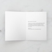 Eenvoudige Minimalistische Pasgeboren Script Gevou Bedankkaart (Binnen)