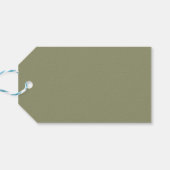 Eenvoudige minimalistische pastelsalie cadeaulabel (Achterkant Horizontaal)