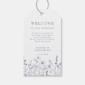 Eenvoudige minimalistische Periwinkle Wildflower b Cadeaulabel (Voorkant)