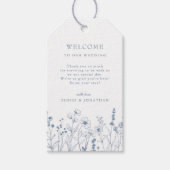 Eenvoudige minimalistische Periwinkle Wildflower b Cadeaulabel (Voorkant)