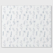 Eenvoudige minimalistische Periwinkle Wildflower b Cadeaupapier (Vlak)