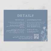 Eenvoudige minimalistische Periwinkle Wildflower b Informatiekaartje (Voorkant)