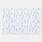 Eenvoudige minimalistische Periwinkle Wildflower b Inpakpapier Vel (Voorkant 2)