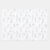Eenvoudige minimalistische Periwinkle Wildflower b Inpakpapier Vel (Voorkant)