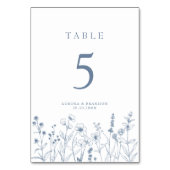 Eenvoudige minimalistische Periwinkle Wildflower b Kaart (Achterkant)