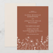 Eenvoudige minimalistische Periwinkle Wildflower b Kaart (Voorkant / Achterkant)