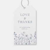 Eenvoudige minimalistische Periwinkle Wildflower D Cadeaulabel (Voorkant)