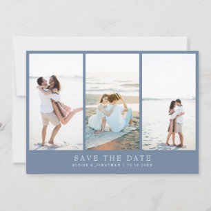 Eenvoudige minimalistische Periwinkle Wildflower f Save The Date