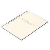 Eenvoudige minimalistische persoonlijke gezinshere notitieboek (Linkerzijde)