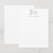 Eenvoudige minimalistische persoonlijke naam van f notitiekaartje (Voorkant / Achterkant)