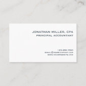 Eenvoudige minimalistische professional visitekaartje (Voorkant)