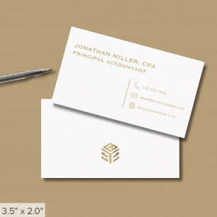 Eenvoudige minimalistische professional visitekaartje