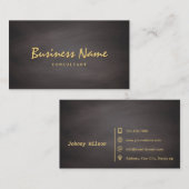 Eenvoudige minimalistische professionele alkbordke visitekaartje (Voorkant / Achterkant)