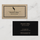 Eenvoudige minimalistische professionele notaris K Visitekaartje (Voorkant / Achterkant)