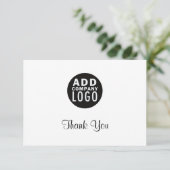 Eenvoudige minimalistische promotiemethode voor za bedankkaart (Staand voorkant)