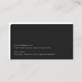 Eenvoudige minimalistische QR-code professioneel p Visitekaartje (Achterkant)