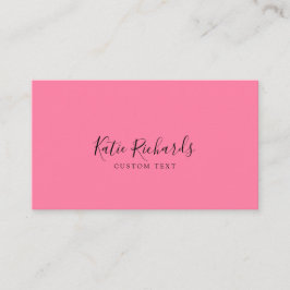 Eenvoudige minimalistische QR-code roze Visitekaartje