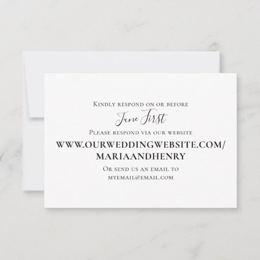 Eenvoudige minimalistische respons via de Sjabloon (Voorkant)