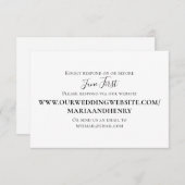 Eenvoudige minimalistische respons via de Sjabloon (Voorkant / Achterkant)