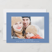 Eenvoudige minimalistische retro typemachine twee feestdagenkaart (Voorkant)