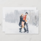 Eenvoudige minimalistische retro typemachine twee feestdagenkaart (Achterkant)