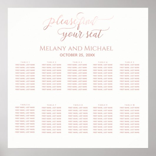 Eenvoudige, minimalistische, romantische goudkalli poster (Voorkant)