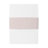 Eenvoudige minimalistische roze beige bruiloft bui uitnodigingen wikkel (Achterkant Voorbeeld)