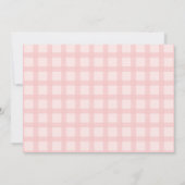 Eenvoudige minimalistische roze strepen notitiekaartje (Achterkant)