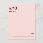 Eenvoudige Minimalistische Roze Typografie Huwelij Advieskaart (Voorkant)