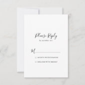 Eenvoudige minimalistische RSVP (Voorkant)