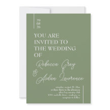 Eenvoudige Minimalistische Sage Groene Witte Uitno