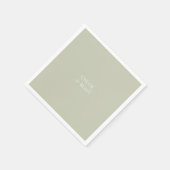 Eenvoudige minimalistische salie groen servet (Hoek)