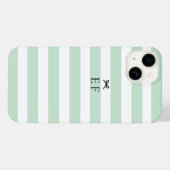 Eenvoudige minimalistische salie groene streep boo Case-Mate iPhone case (Achterkant (horizontaal))