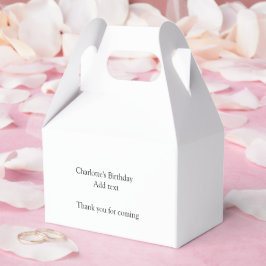 Eenvoudige minimalistische schattige baby kinder Q Bedankdoosjes