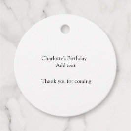 Eenvoudige minimalistische schattige baby kinder Q Bedankjes Labels