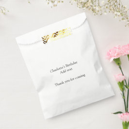 Eenvoudige minimalistische schattige baby kinder Q Bedankzakje