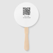 Eenvoudige minimalistische schattige baby kinder Q Handwaaier (Achterkant)