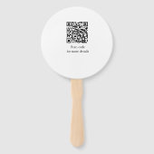 Eenvoudige minimalistische schattige baby kinder Q Handwaaier (Achterkant)