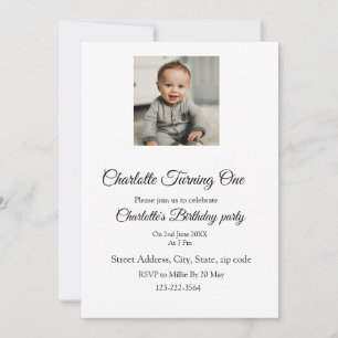 Eenvoudige minimalistische schattige baby kinder Q Kaart