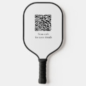 Eenvoudige minimalistische schattige baby kinder Q Pickleball Paddle (Achterkant)