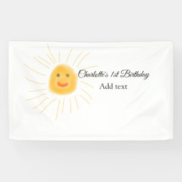 Eenvoudige minimalistische schattige baby kinder Q Spandoek