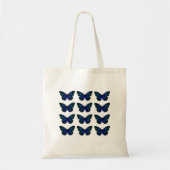 Eenvoudige minimalistische Schattigee blauwe vlind Tote Bag (Voorkant)